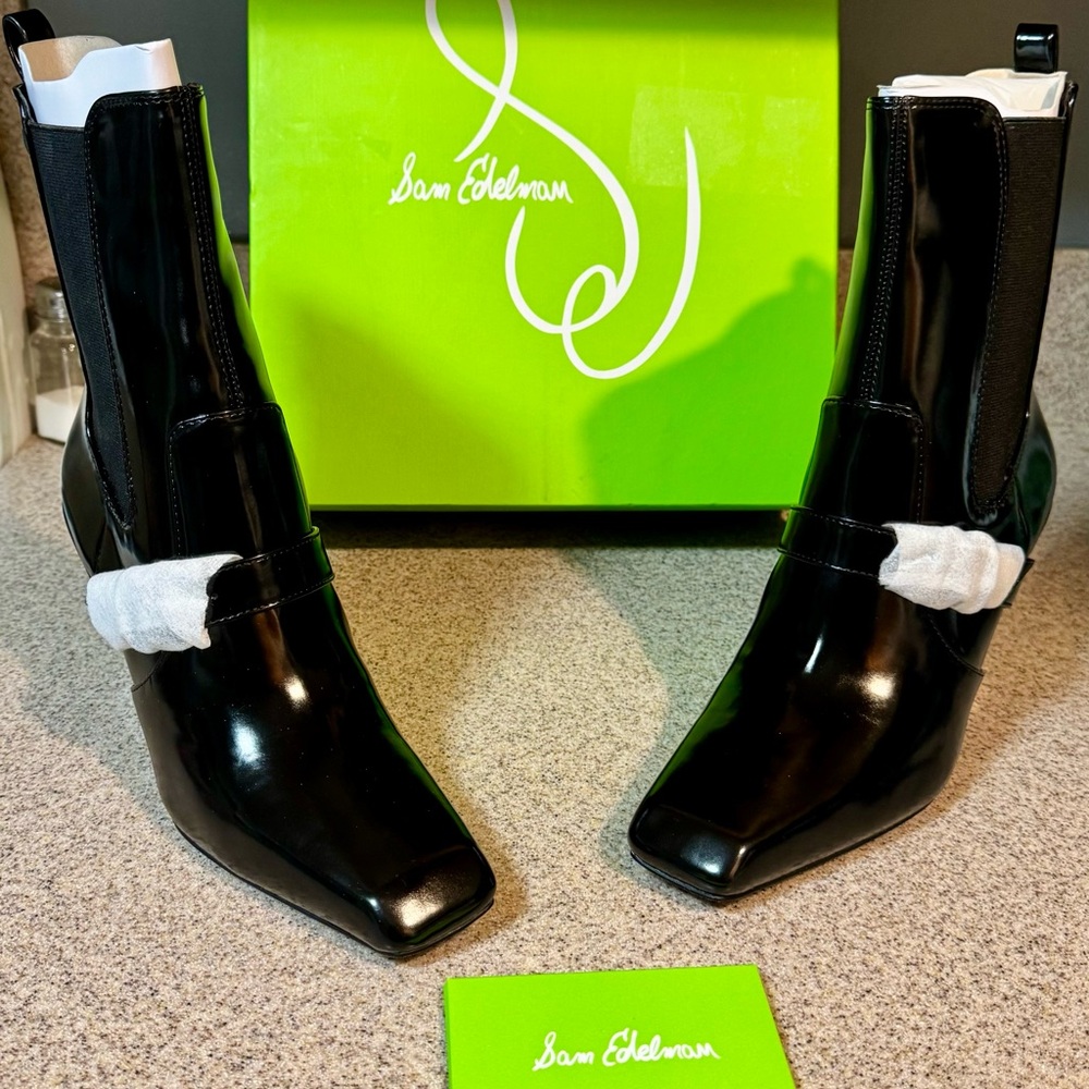 Sam Edelman Black Ankle Boots